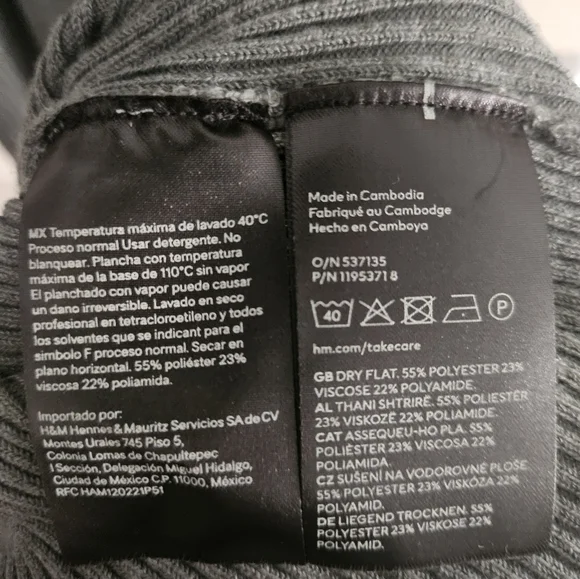 H&M Long Sleeve Sweater Dress Size M - Picture 5 of 6